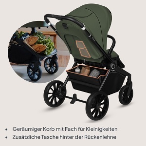 Carucior Lionelo Mika Plus pentru copii 6-48 luni, capacitate 22 kg, pliabil - Img 9