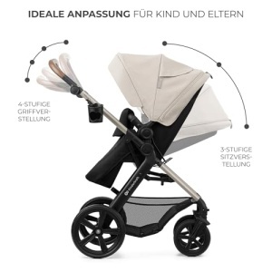 Carucior multifunctional Kinderkraft MOOV 2 3-in-1 pana la 22 kg roti EVA gri - Img 11