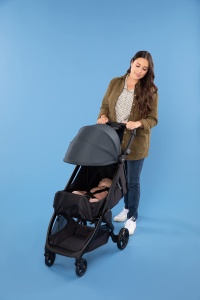 Carucior pentru copii Ergobaby Metro, compact, usor, gri - Img 2