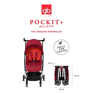 Carucior pentru copii gb Gold Buggy Pockit All-City, 0-22 kg, Velvet Black - Img 12