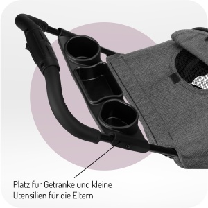 Carucior pentru copii MoMi ISLA, 5 puncte de siguranta, 15 kg, accesorii incluse - Img 3