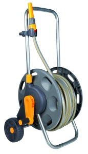 Carucior pentru furtun Hozelock 50 m, capacitate 60 m, robust si ergonomic