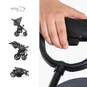 Carucior pentru gemeni hauck Roadster Duo SLX, capacitate 2 copii, grisilver - Img 6