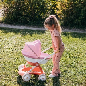 Carucior pentru papusi Smoby Baby Nurse, 42 cm, cadru metalic, inaltime maner 58 cm - Img 5