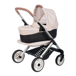 Carucior pentru papusi Smoby Maxi-Cosi 3-in-1, design original, pentru papusi pana la 42 cm
