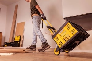Carucior pliabil Stanley SXWTD-FT580 - Capacitate 70KG - 41 x 40 x 102 cm - NegruGalben - Img 2