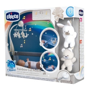 Carusel muzical Chicco First Dreams 3in1 cu proiectie curcubeu si jucarii detasabile - Img 7