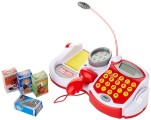 Casa de marcat electronica Theo Klein 9373 cu scanner, cantar si accesorii