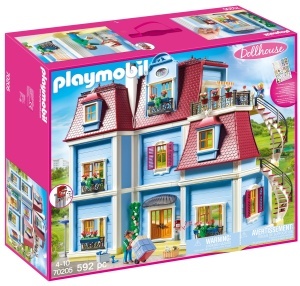 Casa de Papusi PLAYMOBIL 70205 cu Klingel, 592 Piese, pentru Copii de la 4 Ani