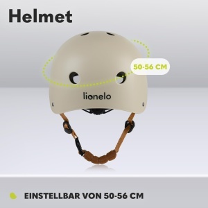 Casca ajustabila pentru copii Lionelo Helmet marime S 50-56 cm cu protectie pentru barbie - Img 3
