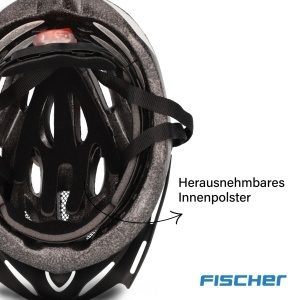 Casca de bicicleta Fischer Hawaii, SM, 54-59 cm, alba cu roz - Img 4