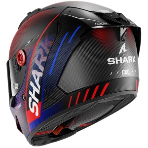 Casca moto SHARK AERON SPEED-TECH Carbon Albastru Rosu M - Img 2