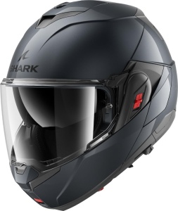 Casca moto SHARK OXO BLANK Gun Metal A05, XL, cu protectie UV380 - Img 2