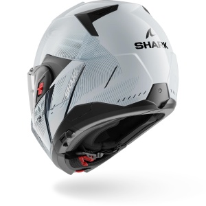 Casca moto Shark OXO SPEED-TECH, modulara, argintieneagra, marimea L - Img 3