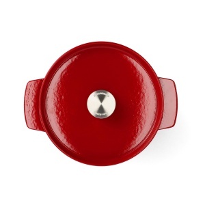 Caserola din fonta KitchenAid 22cm, 3.3L, rosu empire, rezistenta la temperaturi de pana la 260C - Img 10