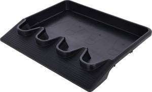 Caserola pentru incaltaminte Kerbl EasyOut 2 perechi, 45,2 x 28 cm, Negru