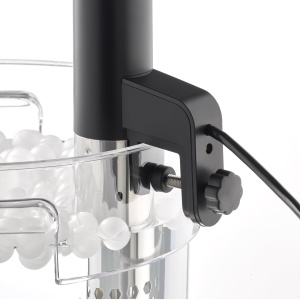 CASO 1310 SV400 Sous Vide Stick, pentru recipiente cu volum de pana la 20 l, 25-90 degC in trepte de 0,5 degC, IPX7, design cu economie de spatiu, otel inoxidabil, negru - Img 4