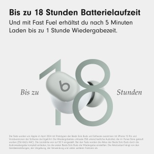 Casti audio Beats Solo Buds, Bluetooth, 18 ore autonomie, gri - Img 5