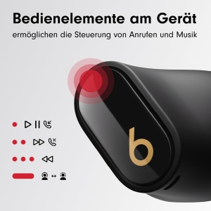 Casti audio Beats Studio Buds , Noise Cancelling, Bluetooth, NegruGold - Img 8