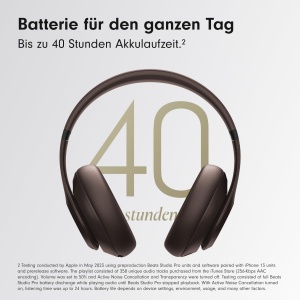 Casti audio Beats Studio Pro, Bluetooth, Noise Cancelling, Espresso - Img 3