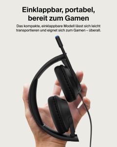 Casti audio Belkin Gaming Inspire pentru copii, cu microfon ajustabil, negru - Img 7