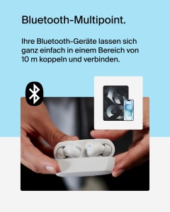 Casti audio Belkin SoundForm Rhythm, wireless, 28 ore autonomie, alb - Img 5