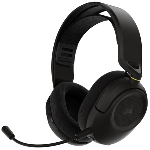 Casti audio Corsair HS35 v3 Wireless, Negru, cu microfon, 30 ore autonomie