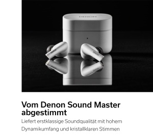 Casti audio Denon AH-C630W, Bluetooth, 18 ore autonomie, alba - Img 2