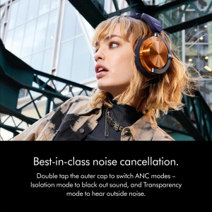 Casti audio Dyson OnTrac cu anulare activa a zgomotului, 55 ore autonomie, albastrucupru - Img 3