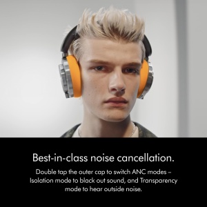 Casti audio Dyson OnTrac cu anulare activa a zgomotului, 55 ore autonomie, GalbenAluminiu - Img 3
