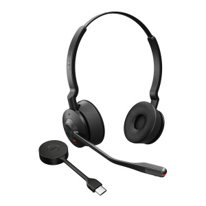 Casti audio Jabra Engage 55 SE Stereo, wireless, cu adaptor USB-C, confortabile - Img 6