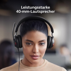 Casti audio Jabra Evolve2 40 SE cu USB-C, reducere zgomot, negru - Img 5