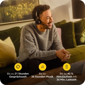 Casti audio Jabra Evolve3 45 Bluetooth, usor, microfon reversibil, USB-A - Img 8