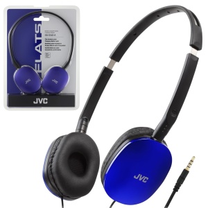 Casti audio JVC HA-S160A, negru, design compact, cu cablu de 1.2 m