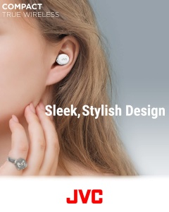 Casti audio JVC HA-Z330T-W, Noise Cancelling activ, Bluetooth 5.2, Alb - Img 2