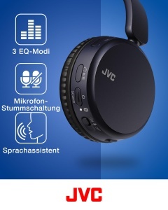 Casti audio JVC HA-Z37W, Bluetooth 5.2, 35 ore autonomie, culoare albastra - Img 6