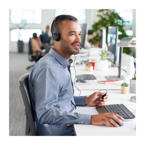 Casti audio Logitech 960 cu microfon, USB, stereo, design confortabil - Img 2