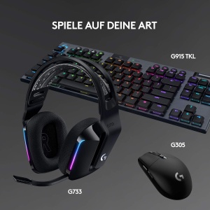 Casti audio Logitech G G733, wireless, LIGHTSYNC RGB, negru - Img 9