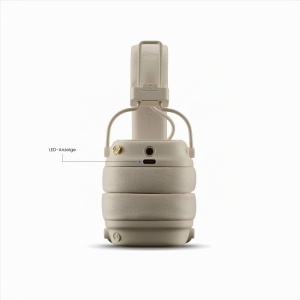 Casti audio Marshall Major V, 100 ore autonomie, design robust, culoare crema - Img 5