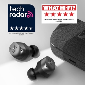 Casti audio Sennheiser Momentum True Wireless 4, Bluetooth 5.4, 30 ore autonomie, Alb Argintiu - Img 8