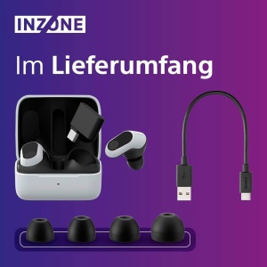 Casti audio Sony INZONE Kabellose Buds, Noise Cancelling, 12h autonomie, Negru - Img 6