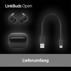 Casti audio Sony LinkBuds Open, design deschis, rezistente la apa, 22h autonomie, negru - Img 11