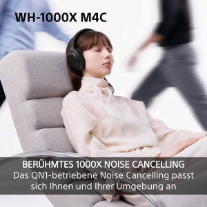 Casti audio Sony WH-1000XM4C cu Noise Cancelling, 34 ore autonomie, design pliabil - Img 4