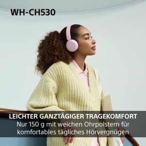 Casti audio Sony WH-CH530 Bluetooth, Negru, 55 ore autonomie, DSEE - Img 4