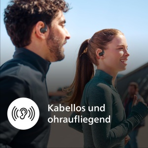 Casti audio sport Philips TAA6709, True Wireless, 28 ore autonomie, IP55, RosuNegru - Img 4