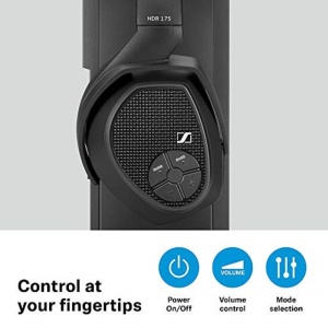 Casti audio wireless Sennheiser RS 175, Bass Boost, Surround Sound, Negru - Img 4