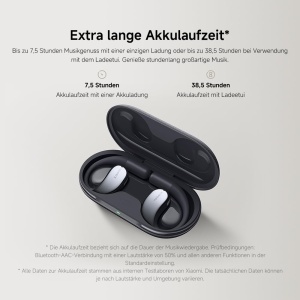 Casti audio Xiaomi OpenWear Stereo, Cosmic Gray, 38.5h autonomie, Hi-Res Audio - Img 9