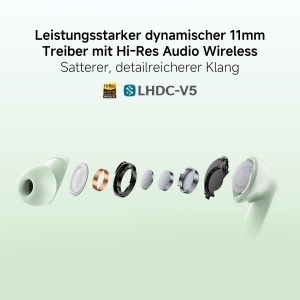 Casti audio Xiaomi Redmi Buds 8, 11mm, 50dB anulare zgomot, negru - Img 2
