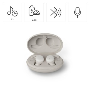Casti Bluetooth Hama Spirit Calm In-Ear Wireless Mini Gri ideale pentru somn si meditatie - Img 3