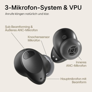 Casti Bluetooth Intraauriculare LG TONE Free T90S cu sunet Dolby Atmos, tehnologie MERIDIAN, ANC (anulare activa a zgomotului), protectie impotriva stropirii UVnano si IPX4 - Negru - Img 5